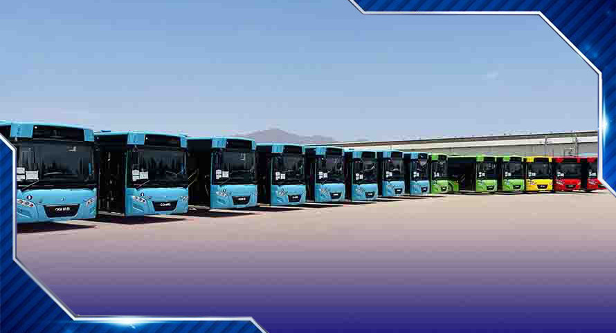 تحویل 15 دستگاه اتوبوس های شهری پارسین به شهرداری تهران